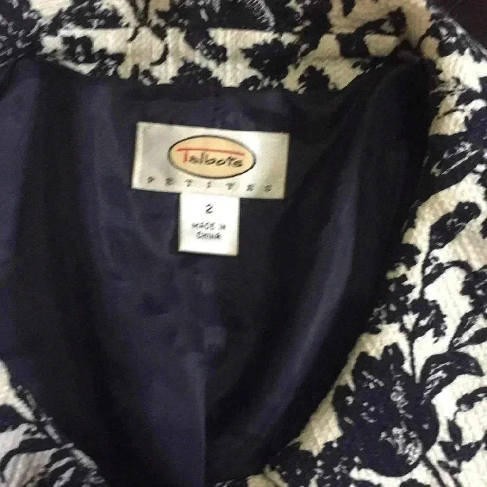 Talbots Floral Print Cropped Jacket - Picture 3 of 9